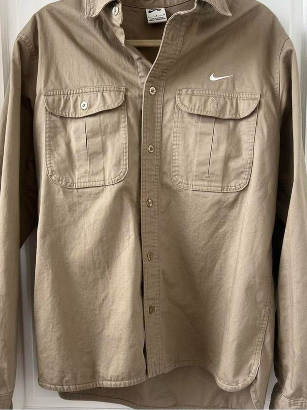 Nike SB Tan Button-Up Work Shirt